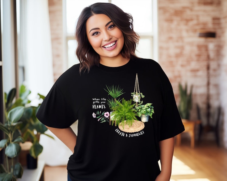 When life gives you plants, create a jungle! (Unisex t-shirt)