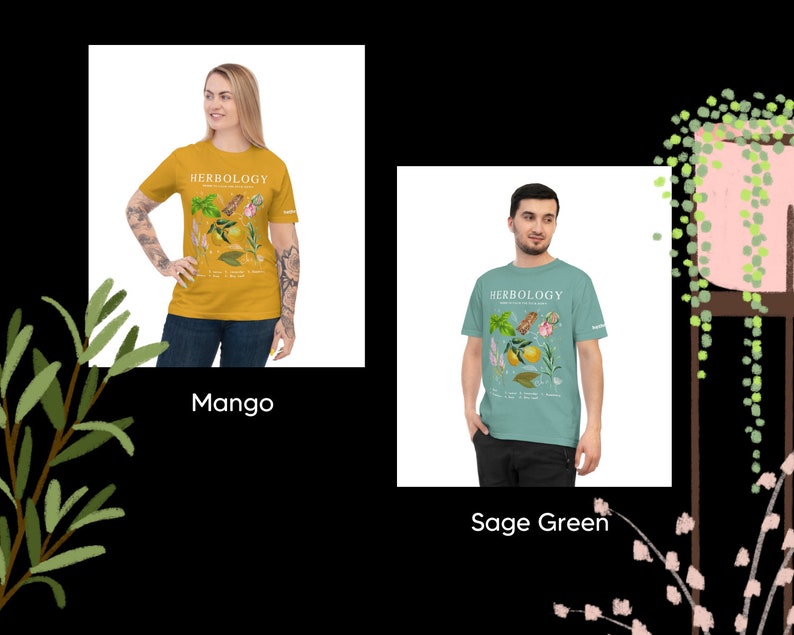 Herbology with fruit and herbs (Unisex t-shirt)