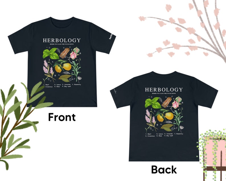 Herbology with fruit and herbs (Unisex t-shirt)