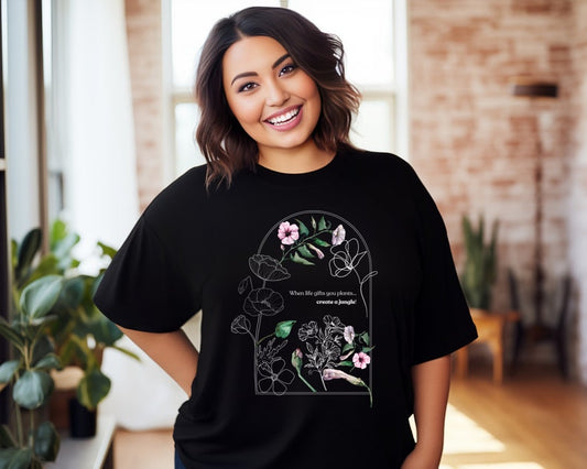 When life gives you plants, create a jungle! (Unisex t-shirt)