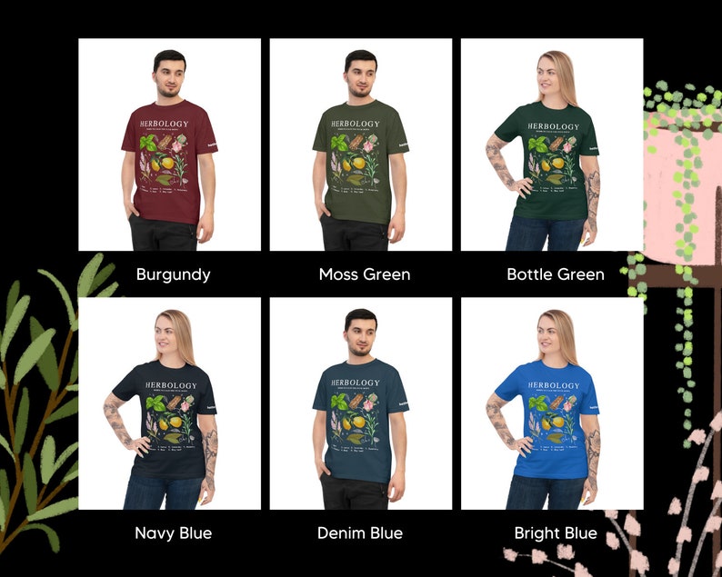 Herbology with fruit and herbs (Unisex t-shirt)