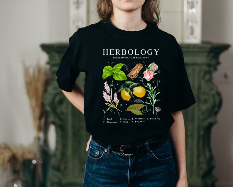 Herbology with fruit and herbs (Unisex t-shirt)