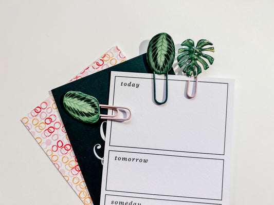 Houseplant Leaf Paper Clips